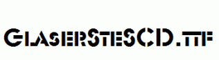 GlaserSteSCD.ttf