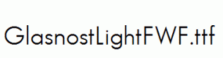 GlasnostLightFWF.ttf