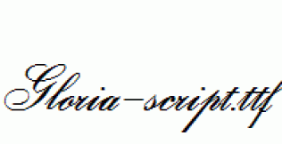 Gloria-script.ttf
