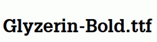 Glyzerin-Bold.ttf