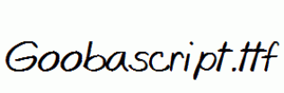 Goobascript.ttf
