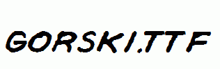 Gorski.ttf