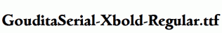 GouditaSerial-Xbold-Regular.ttf