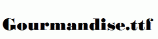 Gourmandise.otf