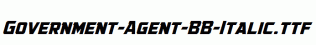 Government-Agent-BB-Italic.ttf