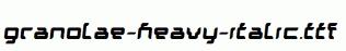 Granolae-Heavy-Italic.ttf
