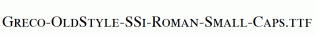 Greco-OldStyle-SSi-Roman-Small-Caps.ttf