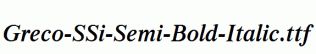 Greco-SSi-Semi-Bold-Italic.ttf