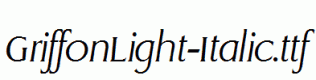 GriffonLight-Italic.ttf