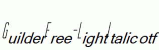 GuilderFree-LightItalic.otf