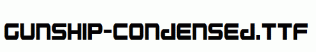 Gunship-Condensed.ttf