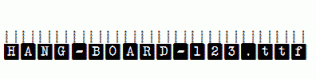 HANG-BOARD-123.ttf