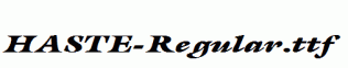 HASTE-Regular.ttf