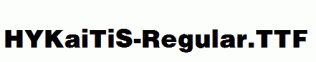 HYKaiTiS-Regular.ttf