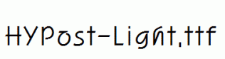 HYPost-Light.ttf