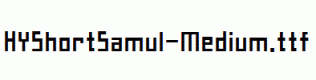 HYShortSamul-Medium.ttf