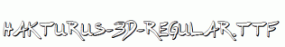 Hakturus-3D-Regular.ttf