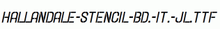 Hallandale-Stencil-Bd.-It.-JL.ttf
