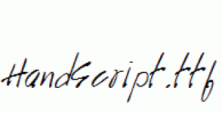 HandScript.ttf
