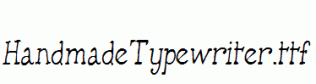 HandmadeTypewriter.ttf