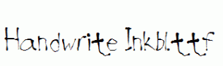 Handwrite-Inkbl.ttf