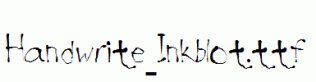Handwrite-Inkblot.ttf