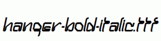 Hanger-Bold-Italic.ttf