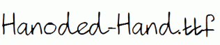 Hanoded-Hand.ttf