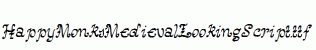 HappyMonksMedievalLookingScript.ttf