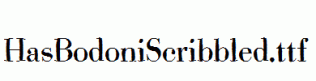 HasBodoniScribbled.ttf