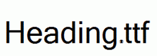 Heading.ttf