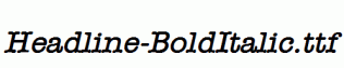 Headline-BoldItalic.ttf
