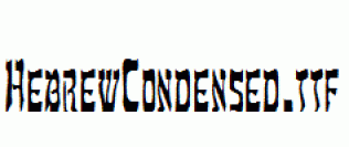 HebrewCondensed.ttf