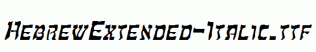 HebrewExtended-Italic.ttf
