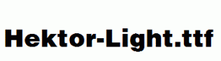 Hektor-Light.ttf