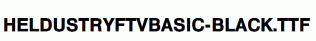 HeldustryFTVBasic-Black.ttf