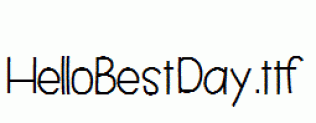 HelloBestDay.ttf