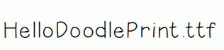 HelloDoodlePrint.ttf