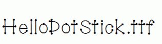 HelloDotStick.ttf