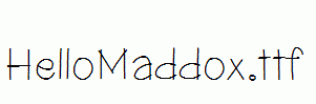 HelloMaddox.ttf