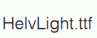 HelvLight.ttf