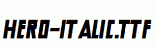 Hero-Italic.ttf