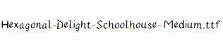Hexagonal-Delight-Schoolhouse-Medium.ttf