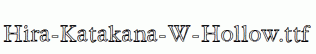Hira-Katakana-W-Hollow.ttf