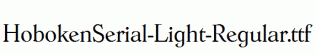 HobokenSerial-Light-Regular.ttf