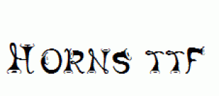 Horns.ttf
