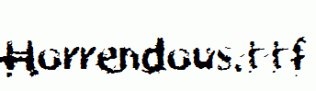 Horrendous.ttf