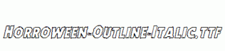 Horroween-Outline-Italic.ttf