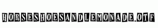 HorseshoesAndLemonade.otf