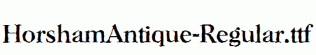 HorshamAntique-Regular.ttf